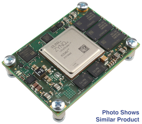 MPSoC Module with Xilinx Zynq UltraScale+ ZU5EV-1I, 4 GByte DDR4, 4 x 5,64 cm