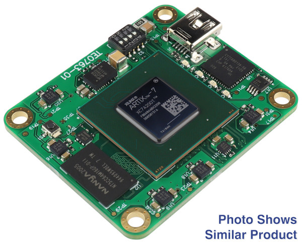 FPGA-Modul mit AMD Artix™ 7A200T-2I,128 MByte DDR3L, 4,75 x 4,05 cm