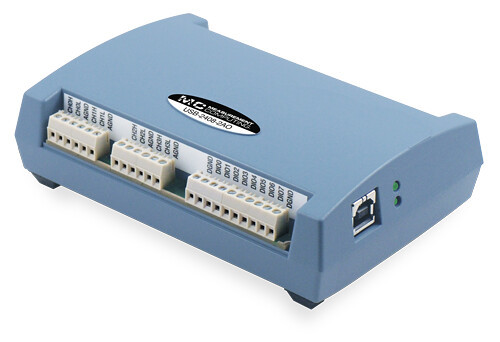 MCC USB-2408-2AO: High precision thermocouple, voltage USB-DAQ-Device