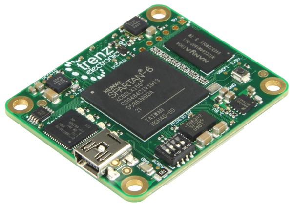 FPGA-Modul mit Spartan-6 LX150, 02IV, 128 MByte DDR3, Mini-USB 2.0