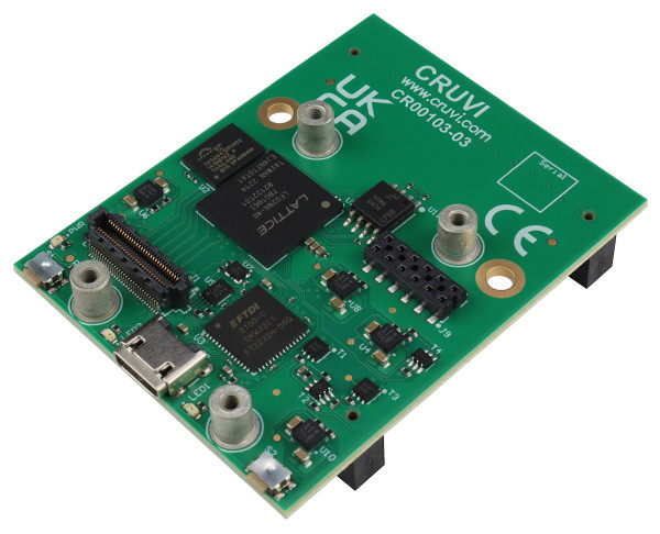 CRUVI Certus-NX Base Board with Lattice Certus-NX FPGA, 8 MB RAM, 4.5 x 5.7 cm