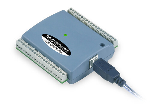 MCC USB-1208FS-Plus: 12-Bit, 50 kS/s Multifunktions-USB-DAQ-Gerät