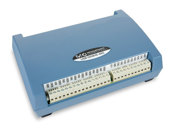 MCC USB-1208HS-4AO: Hochgeschwindigkeits-USB-DAQ-Gerät