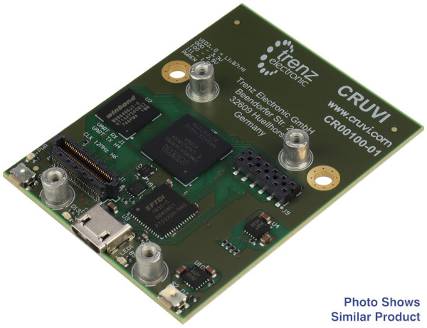CRUVI Baseboard with Altera® MAX® 10 FPGA, 8 MByte SDRAM, 4.5 x 5.7 cm