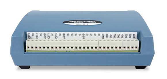 MCC USB-3114: USB-Gerät mit Spannungs- und Stromausgang