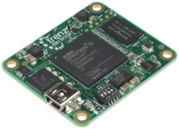 FPGA Module with Spartan-6 LX45, 02I, 128 MByte DDR3, Mini-USB 2.0