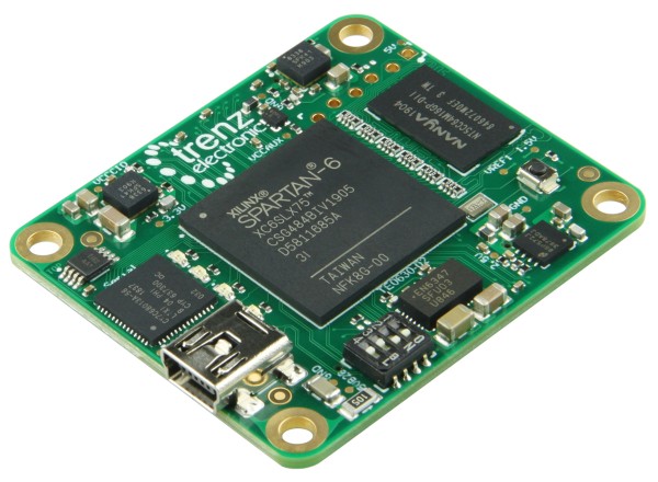 FPGA-Modul mit Spartan-6 LX75, 02IBF, 128 MByte DDR3, Mini-USB 2.0