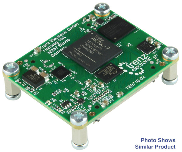 Dual fast Ethernet FPGA Module with AMD Artix™ 7A100T, 512 MB DDR3L, 4 x 5 cm