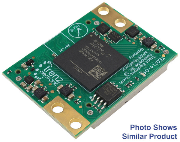 FPGA-Modul mit AMD Artix™ 7 50T-2I, 16 MByte Flash, 1,8V Konfig., 3 x 4 cm