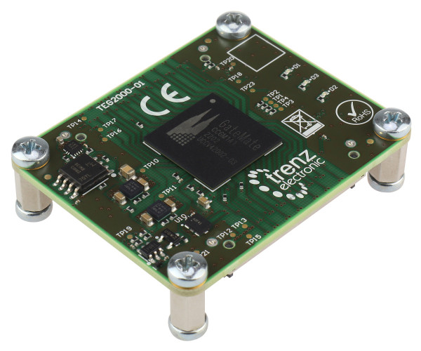 FPGA-Modul mit GateMate A1 von Cologne Chip, 16 MByte QSPI Flash, 4 x 5 cm