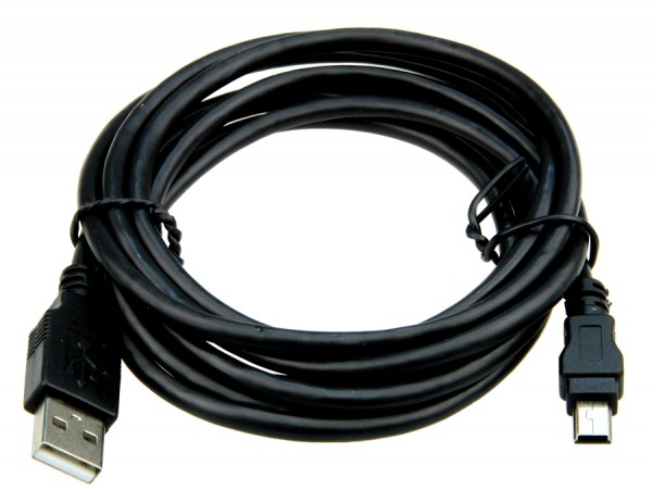USB-Kabel, Typ A auf Typ B Mini, 2 Meter