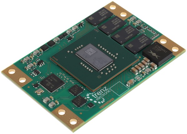 MPSoC Module with Xilinx Zynq UltraScale+ ZU4CG-1I, 4 GByte DDR4, 5.2 x 7.6 cm