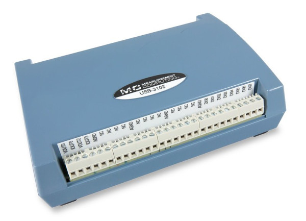 MCC USB-3102: Vierkanaliges analoges Spannungs-/Stromausgangsgerät