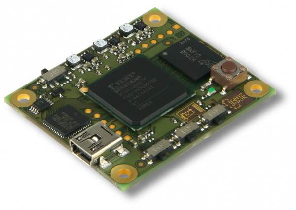 FPGA-Modul mit Spartan-3E 1600K, 01IBM, 512 Mbit DDR RAM, USB 2.0