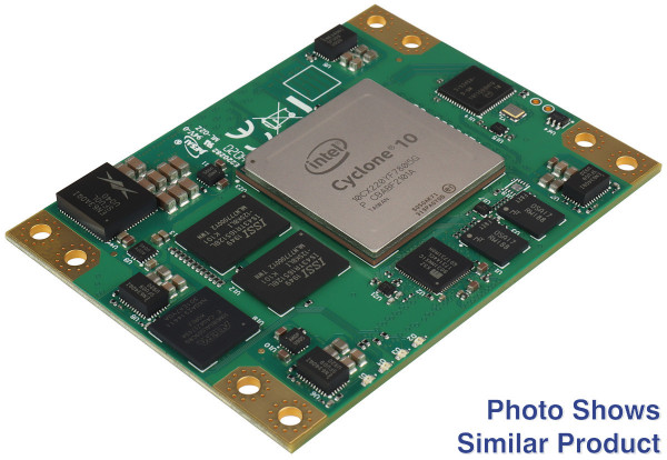 FPGA-Modul mit Intel Cyclone 10 GX 10CX105, 128 MByte DDR3L, 6 x 8 cm