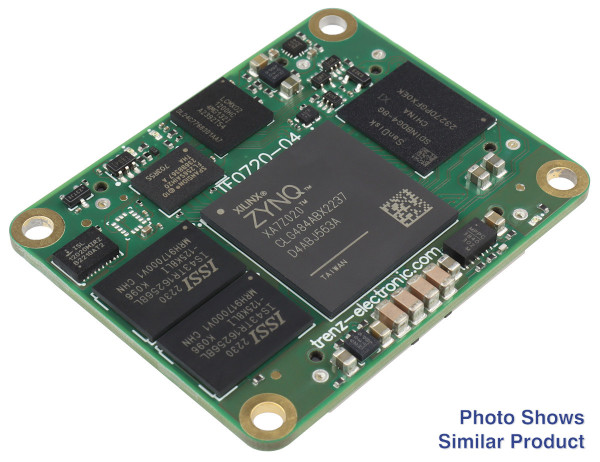 SoC Module with AMD Zynq™ 7020-2I, 1 GByte DDR3 , 4 x 5 cm, low profile