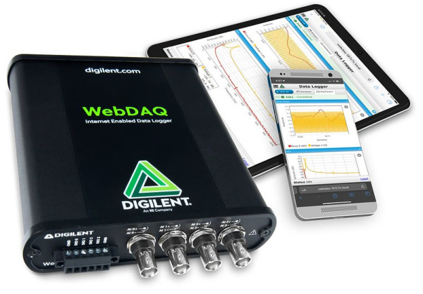WebDAQ 504: Internetfähiger Schwingungs- und Akustik-Datenlogger